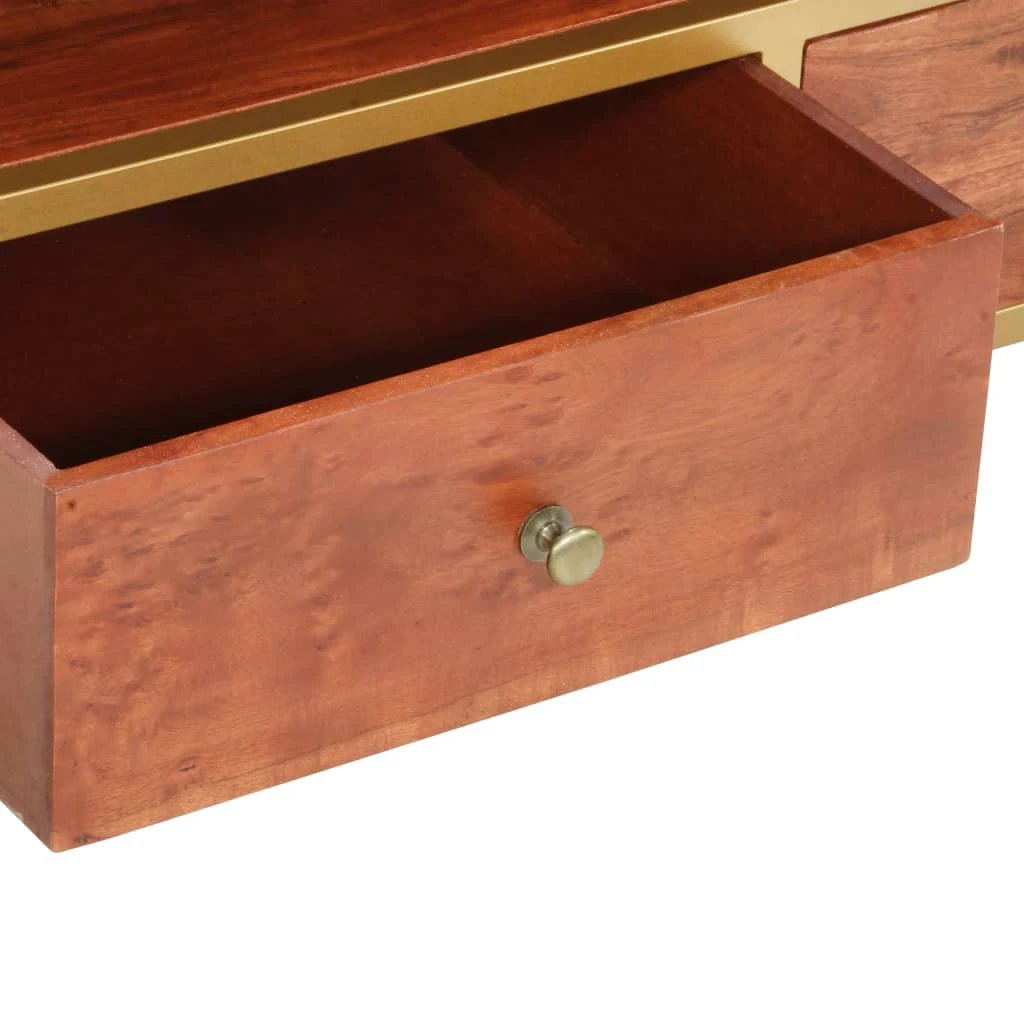 vidaXL VidaXL Coffee Table 90x50x40 Cm Solid Acacia Wood Vintage Finish For Living Room - Coffee Table