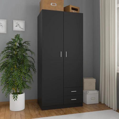 vidaXL Wardrobe White 80x52x180 cm Engineered Wood - Uncategorized Wardrobe