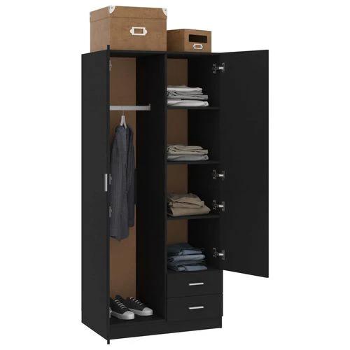 vidaXL Wardrobe White 80x52x180 cm Engineered Wood - Uncategorized Wardrobe
