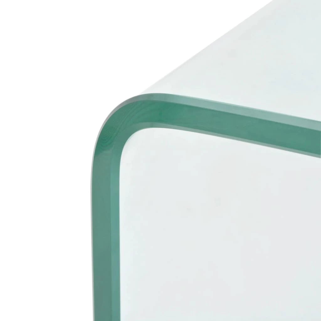 VidaXL Coffee Table 98x45x30 Cm Tempered Glass Clear For Small Living Spaces And Apartments by vidaXL