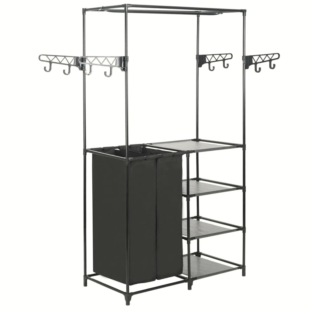 vidaXL VidaXL Clothes Rack 87x44x158 cm Steel Frame With Nonwoven Fabric Bags For Bedroom Or Bathroom - Wardrobe