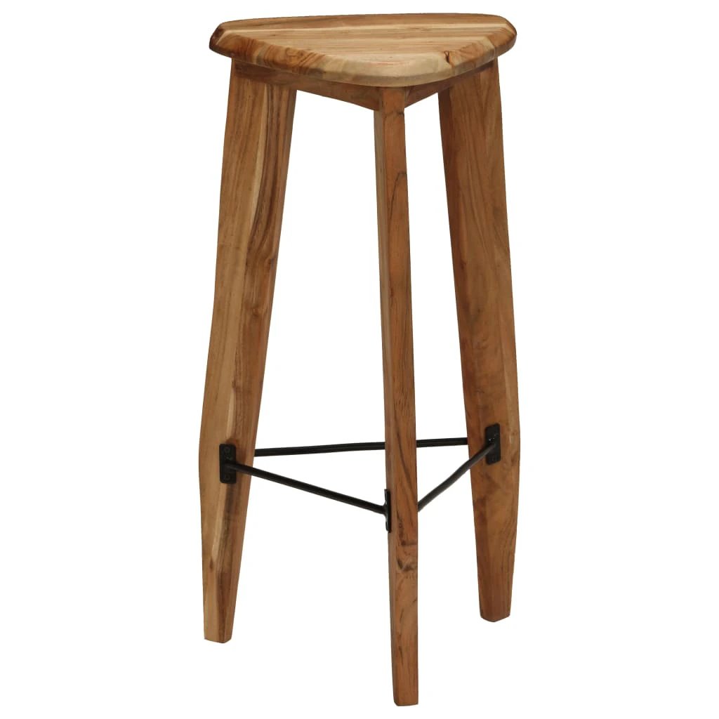vidaXL Bar Stools 2 pcs Solid Acacia Wood -