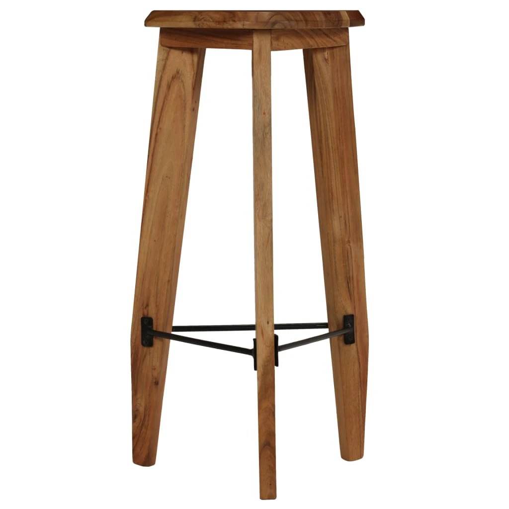 vidaXL Bar Stools 2 pcs Solid Acacia Wood -