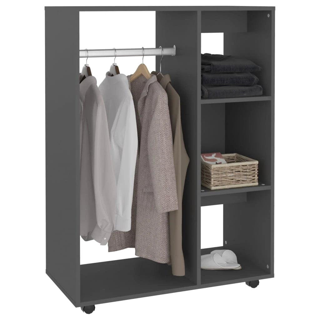 vidaXL Wardrobe Smoked Oak 80x40x110 cm Engineered Wood by vidaXL