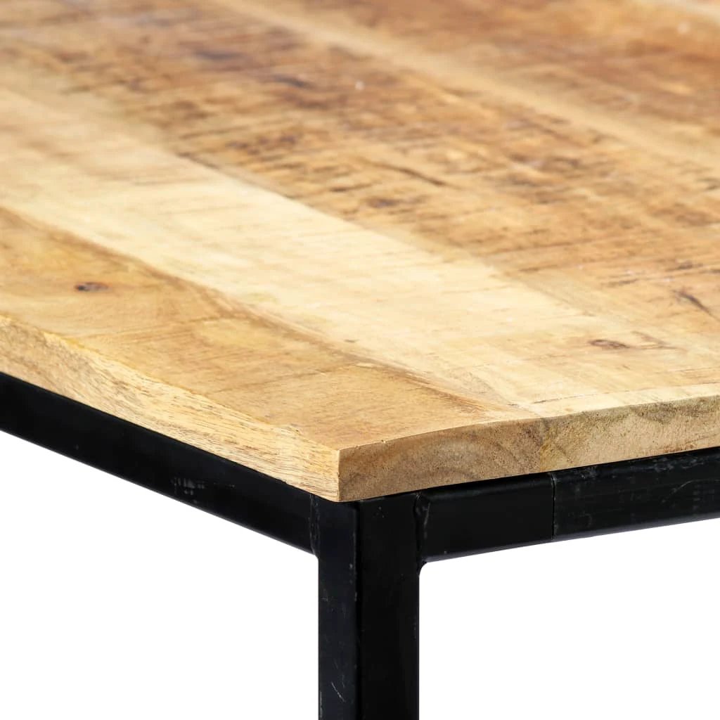 vidaXL Dining Table 180x90x75 cm Solid Rough Mango Wood by vidaXL
