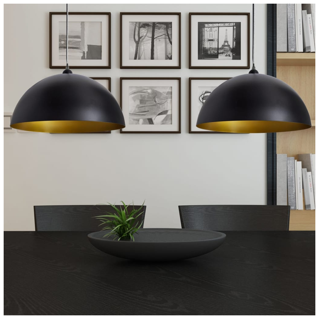 vidaXL vidaXL Ceiling Lamp 2 Pcs Height Adjustable Home - Ceiling Lights