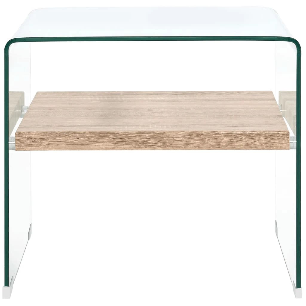 vidaXL vidaXL CoffeeTable 50x50x45 TemperedGlass Living - Coffee Table