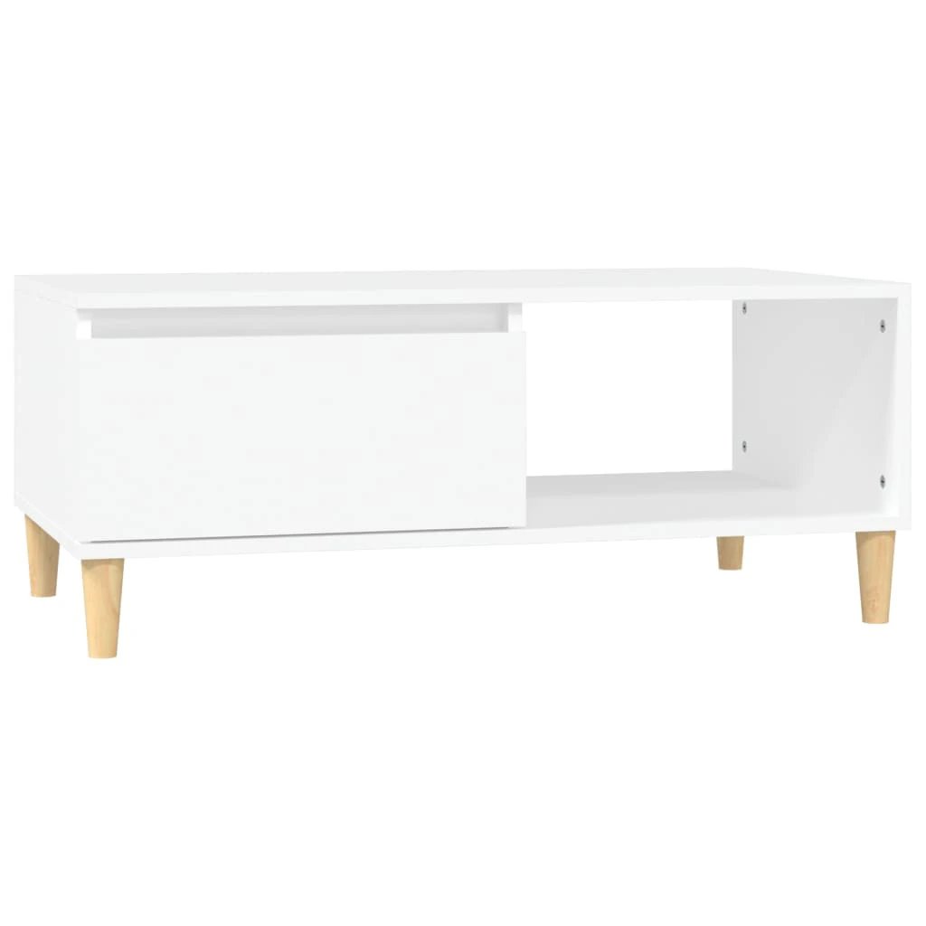 vidaXL Coffee Table 90x50x36.5 cm Engineered Wood With Drawer And Open Shelf For Modern Living Rooms by vidaXL