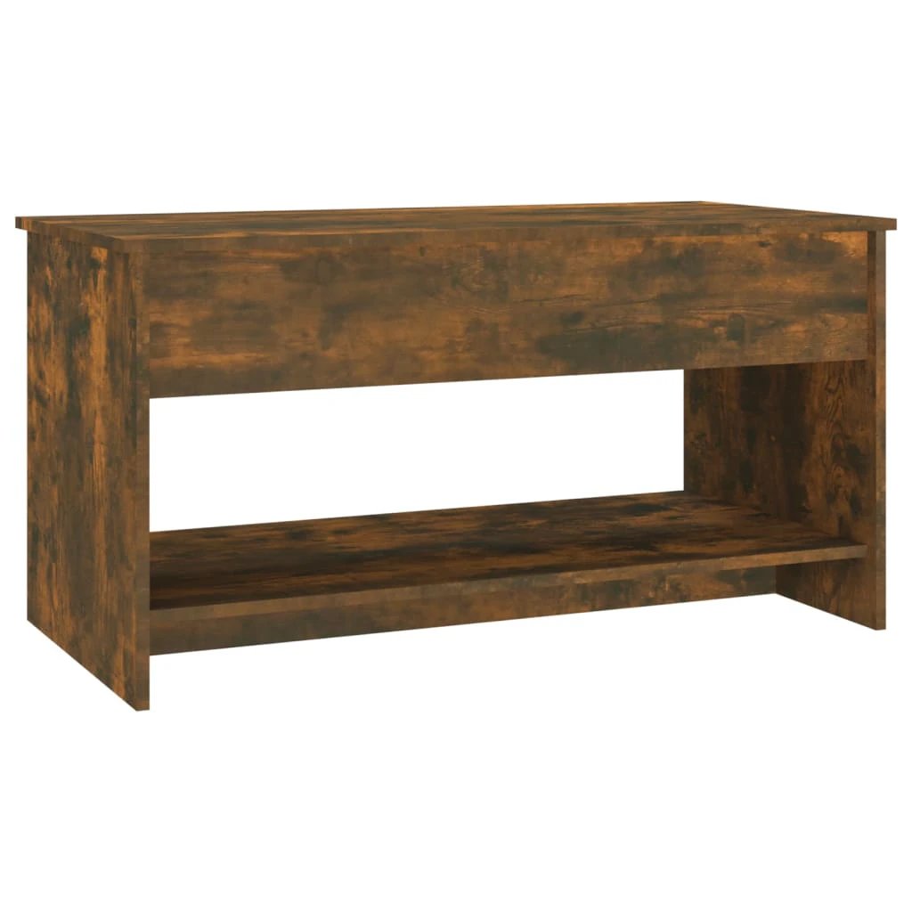 VidaXL Coffee Table 102x50x52.5 cm Engineered Wood Storage Shelf For Living Room by vidaXL