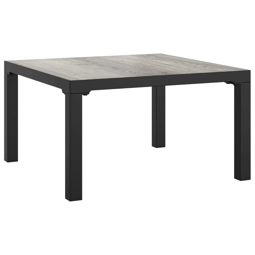 VidaXL Garden Coffee Table 55x55x31 cm Powder-Coated Steel Weather-Resistant Outdoor Patio by vidaXL
