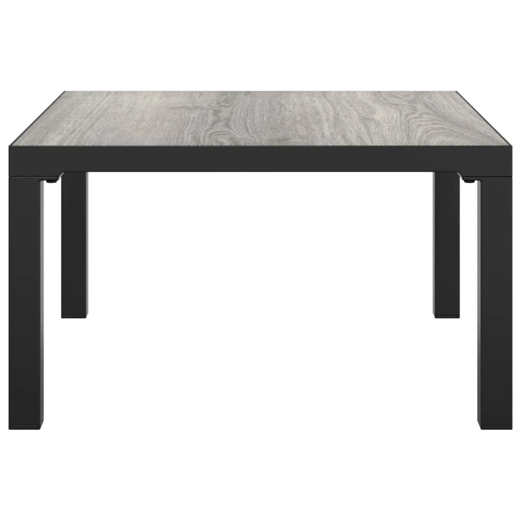 VidaXL Garden Coffee Table 55x55x31 cm Powder-Coated Steel Weather-Resistant Outdoor Patio by vidaXL