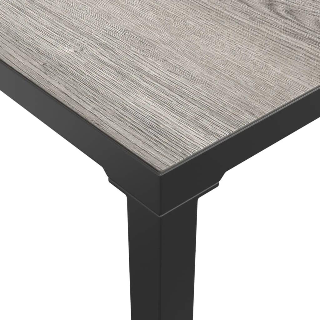 VidaXL Garden Coffee Table 55x55x31 cm Powder-Coated Steel Weather-Resistant Outdoor Patio by vidaXL