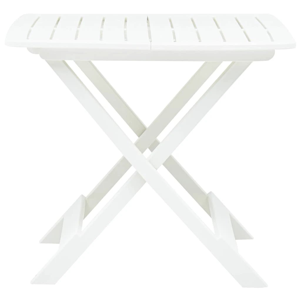 vidaXL vidaXL Folding Garden Table White 79x72x70 cm Plastic -