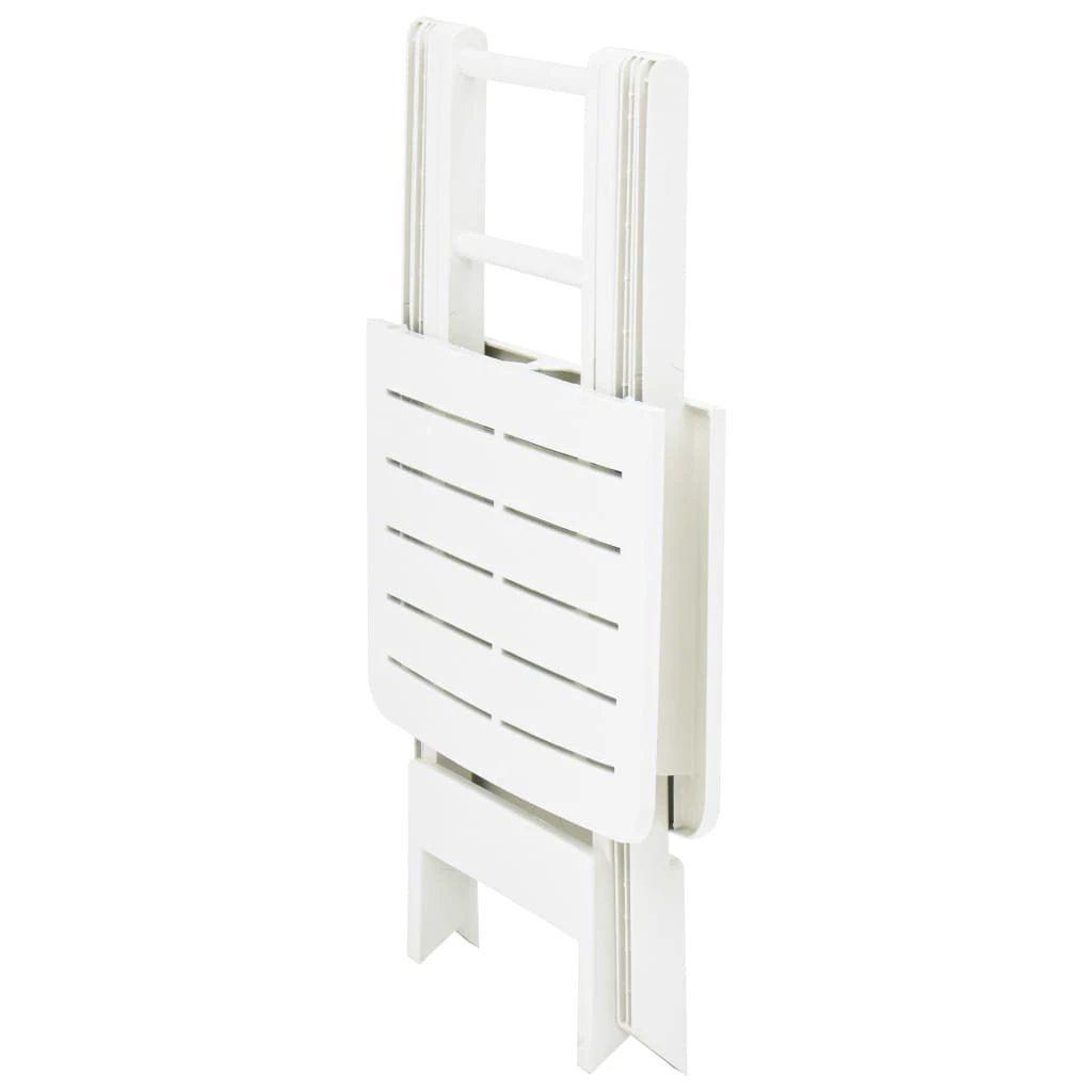 vidaXL vidaXL Folding Garden Table White 79x72x70 cm Plastic -