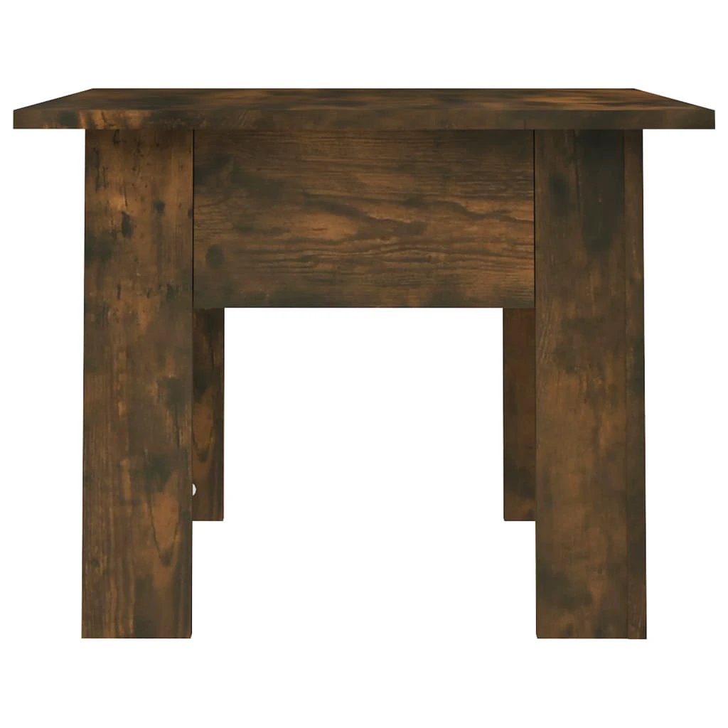 vidaXL VidaXL Coffee Table 55x55x42 cm Smoked Oak Engineered Wood Sturdy Build For Living Room - Coffee Table