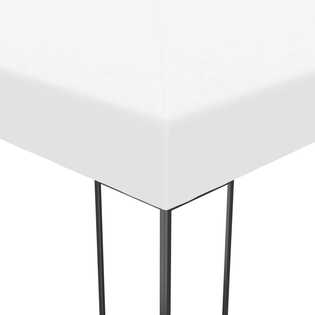 vidaXL Garden Gazebo Powder-Coated Steel 4x3x2.7 m White by vidaXL