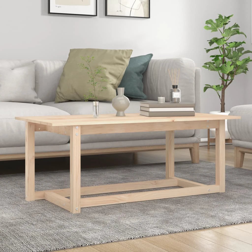 vidaXL VidaXL Coffee Table 110x55x45 Pine Wood - Coffee Table