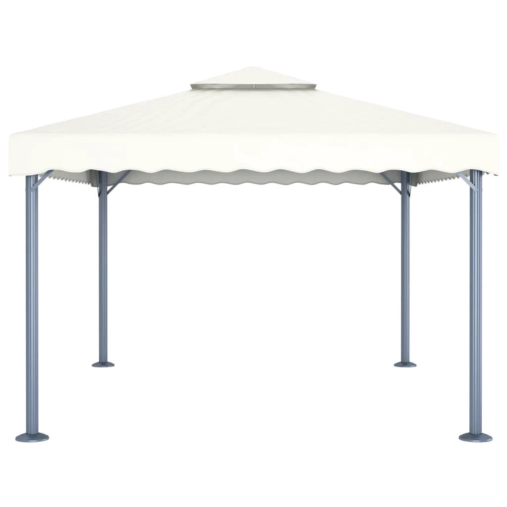 vidaXL vidaXL Gazebo 400x300 cm Cream Aluminium - Gazebos