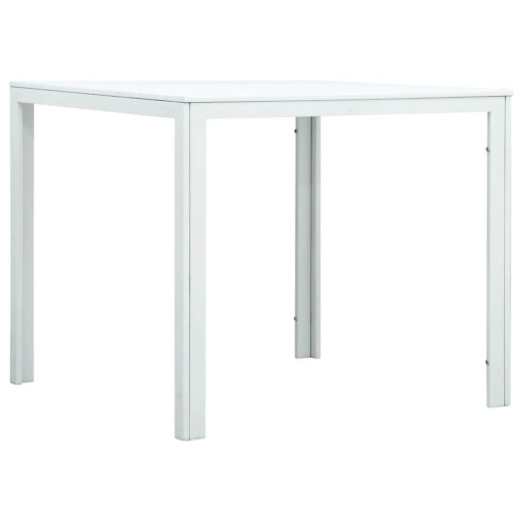 VidaXL Outdoor Coffee Table 78x78x74 cm Weatherproof HDPE Wood Look For Patio Or Garden by vidaXL