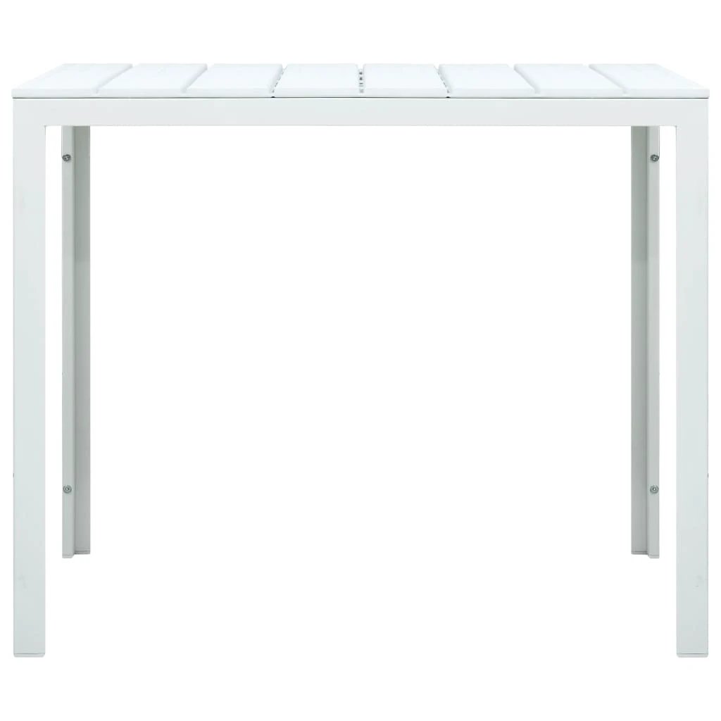 VidaXL Outdoor Coffee Table 78x78x74 cm Weatherproof HDPE Wood Look For Patio Or Garden by vidaXL