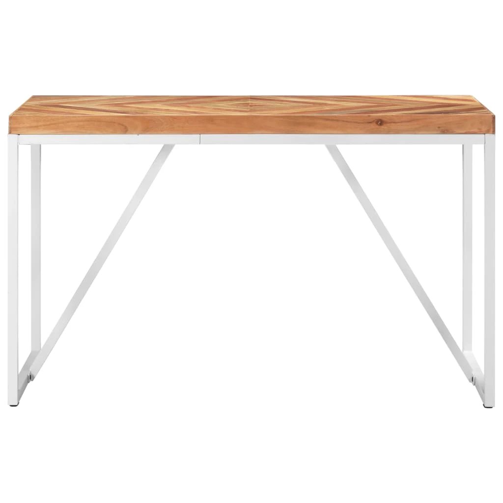 vidaXL Dining Table 120x60x76 cm Solid Acacia and Mango Wood by vidaXL