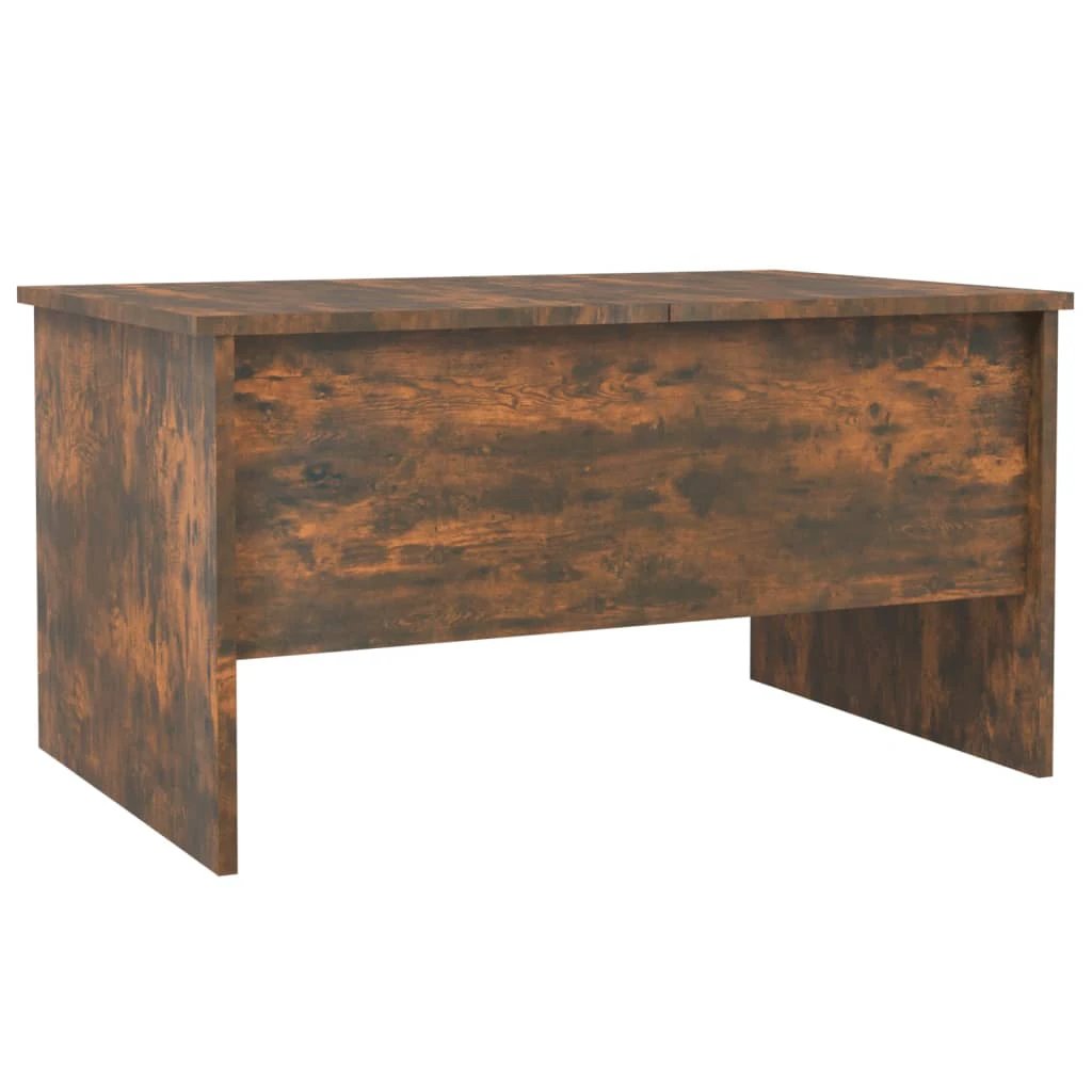 vidaXL VidaXL Coffee Table 80x50x42.5 Cm Smoked Oak Lift Top Storage Engineered Wood Living Room Decor - Coffee Table