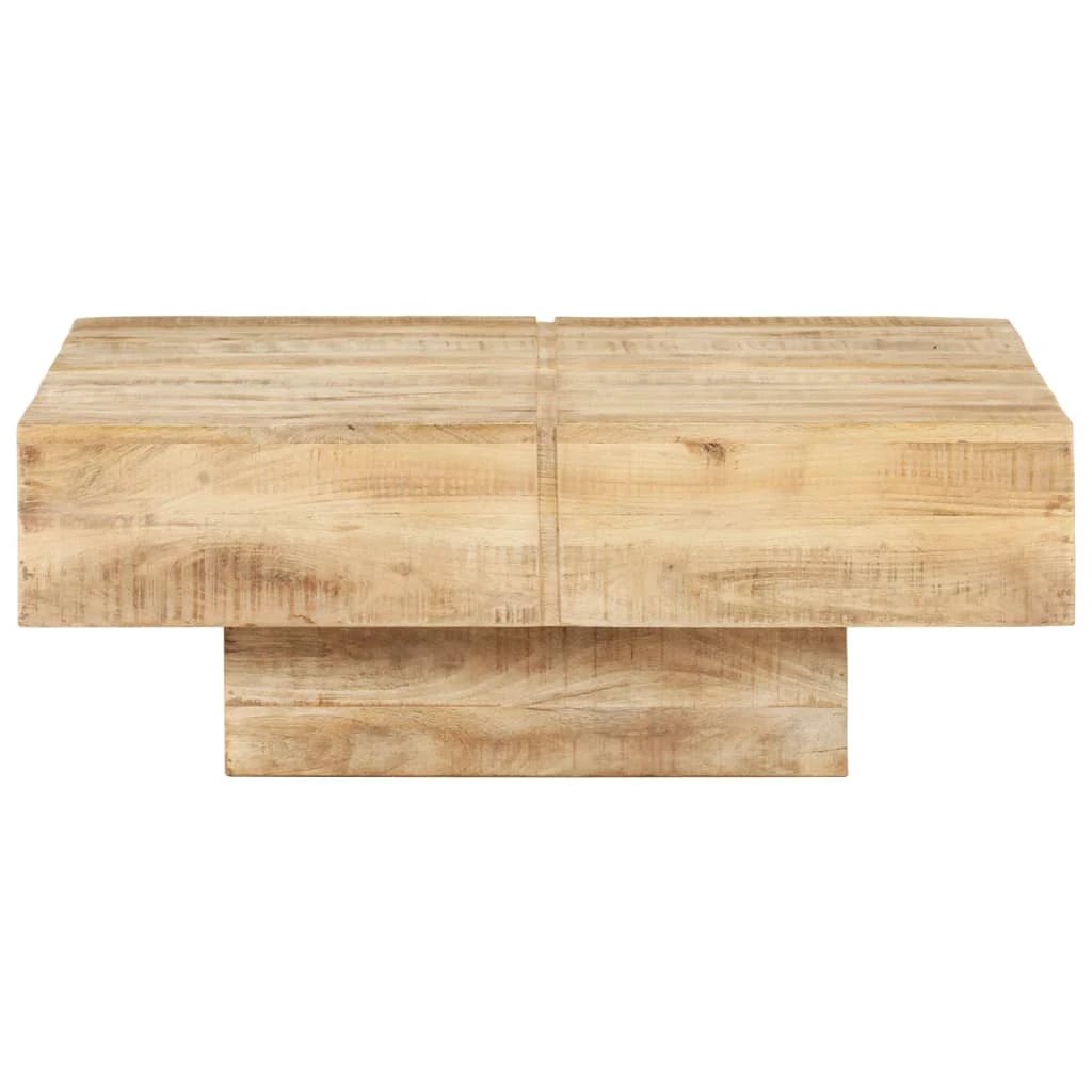 vidaXL VidaXL Coffee Table 80x80x28 Cm Solid Mango Wood Durable Tropical Hardwood Living Room - Coffee Table