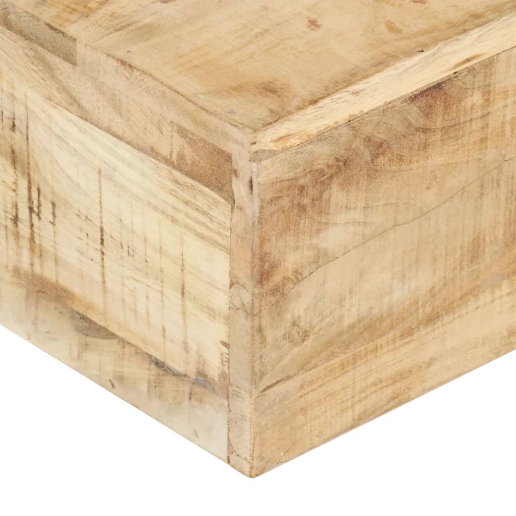 vidaXL VidaXL Coffee Table 80x80x28 Cm Solid Mango Wood Durable Tropical Hardwood Living Room - Coffee Table