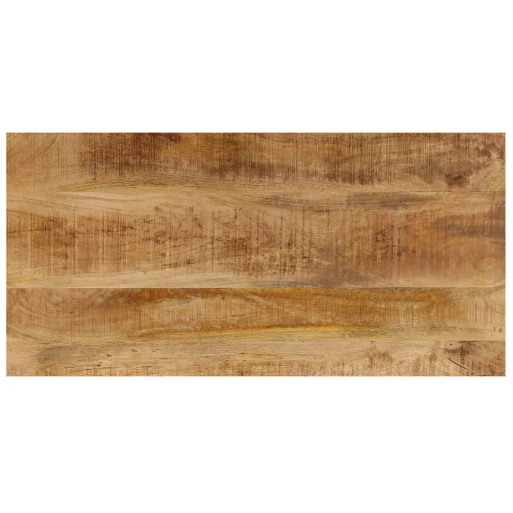 vidaXL Coffee Table 100x50x35 cm Solid Mango Wood and Steel Centerpiece for Living Room by vidaXL