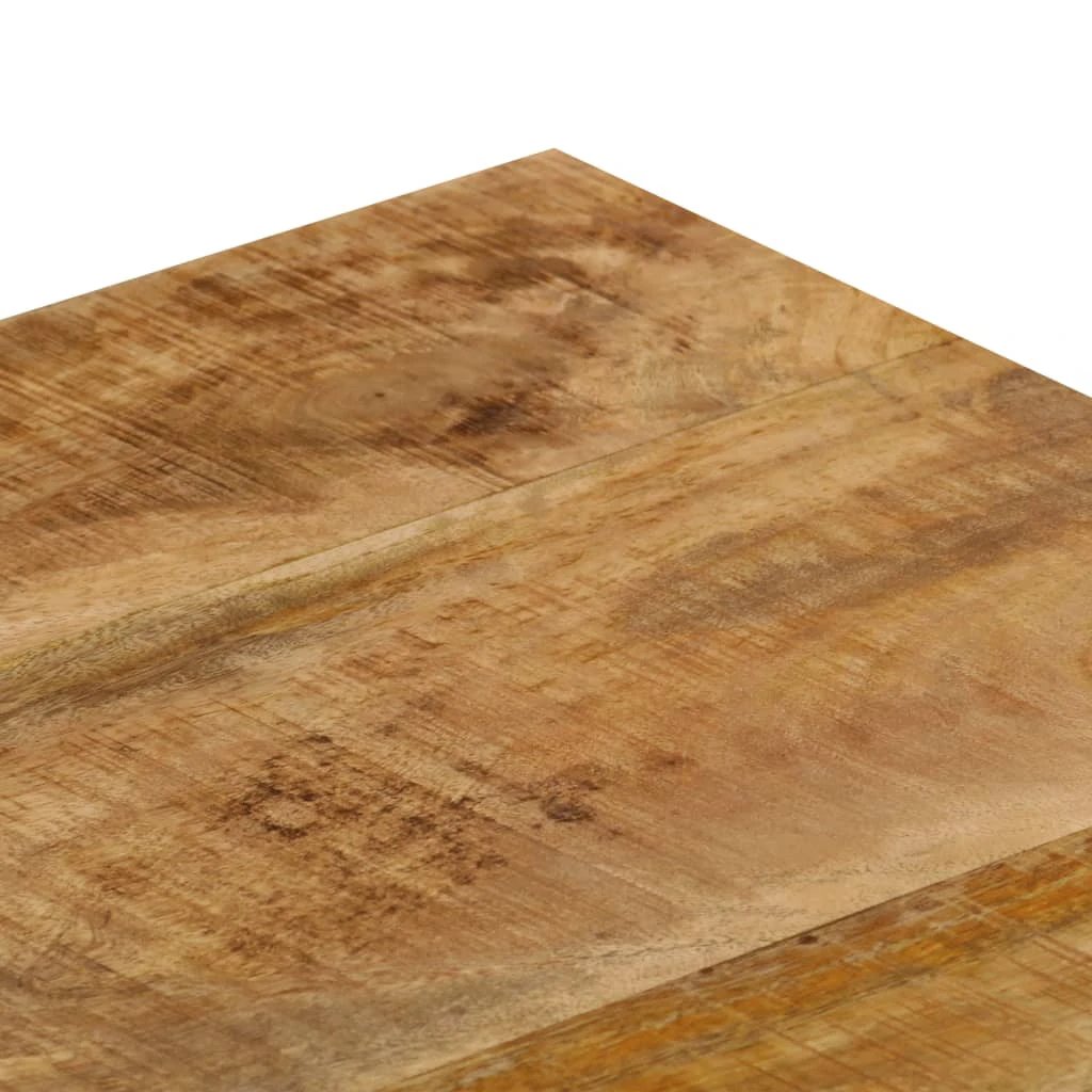 vidaXL Coffee Table 100x50x35 cm Solid Mango Wood and Steel Centerpiece for Living Room by vidaXL
