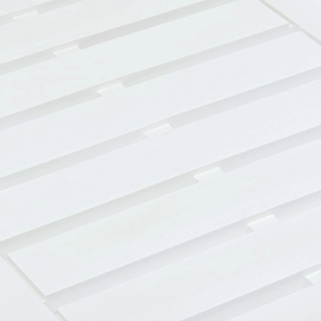vidaXL Garden Table White 78x55x38 cm Plastic by vidaXL