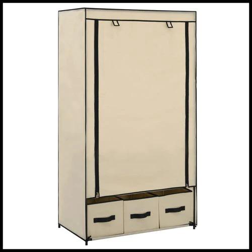 vidaXL vidaXL Wardrobe Cream 87x49x159 cm Fabric - Wardrobe