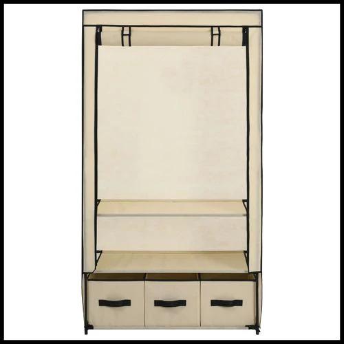 vidaXL vidaXL Wardrobe Cream 87x49x159 cm Fabric - Wardrobe
