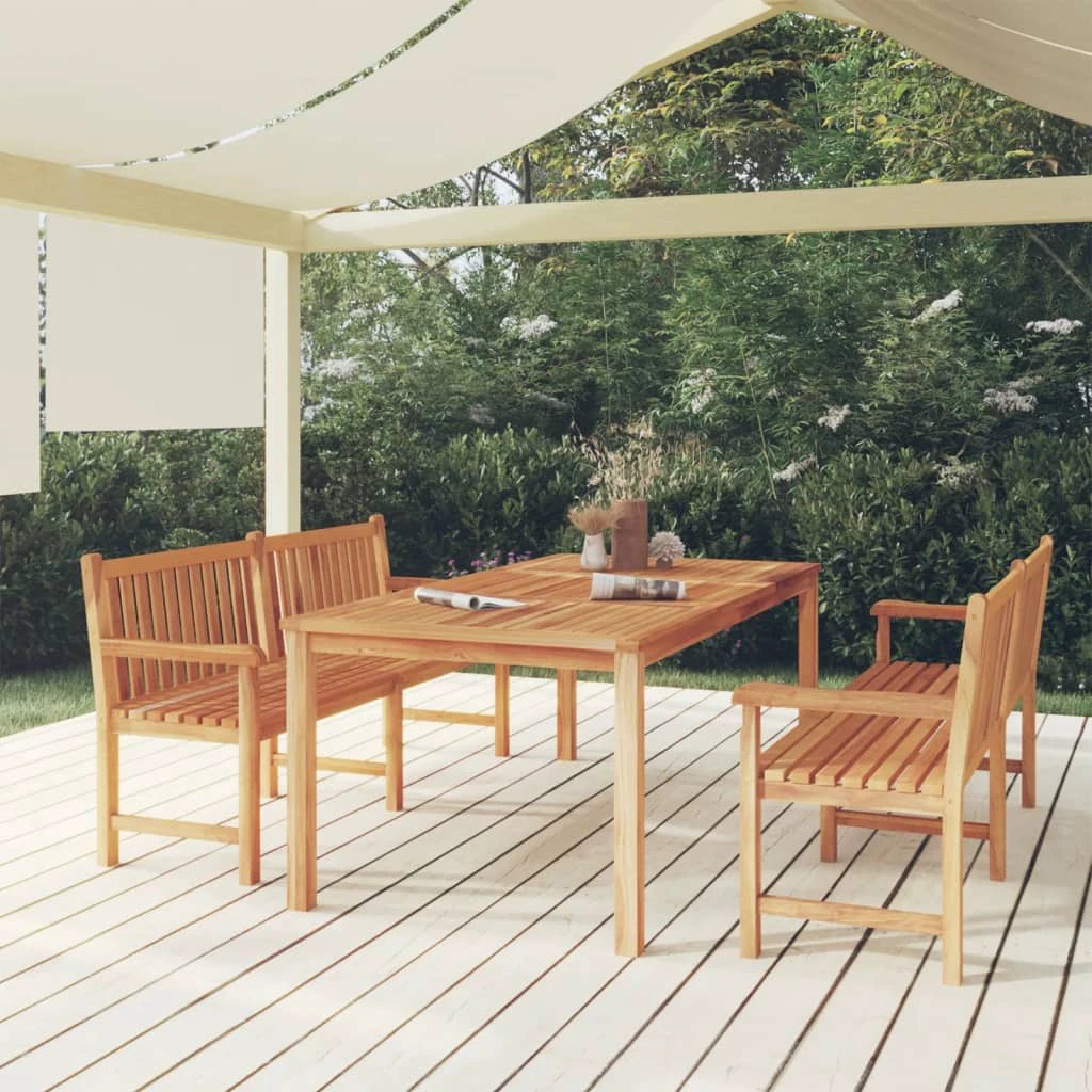 vidaXL VidaXL Garden Dining Set 3pc Solid Teak Outdoor - Garden Set