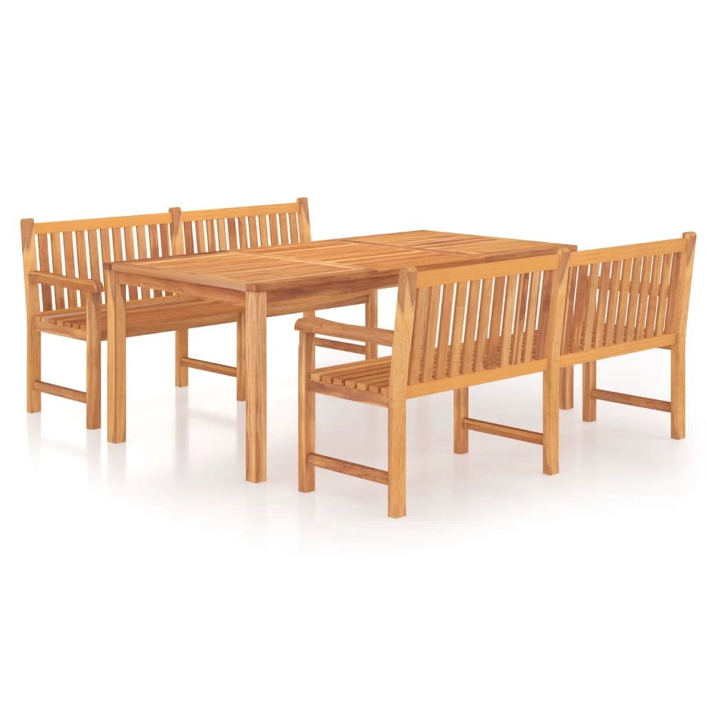 vidaXL VidaXL Garden Dining Set 3pc Solid Teak Outdoor - Garden Set