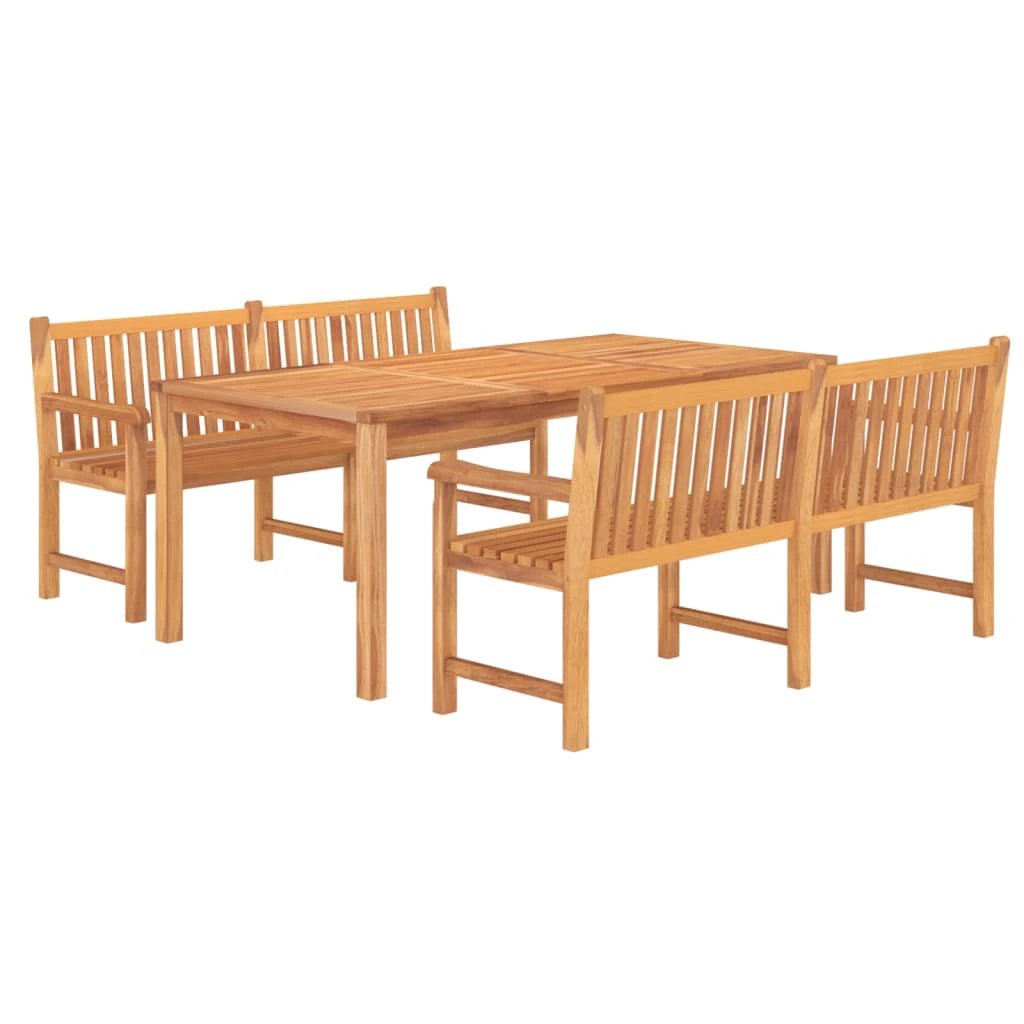 vidaXL VidaXL Garden Dining Set 3pc Solid Teak Outdoor - Garden Set