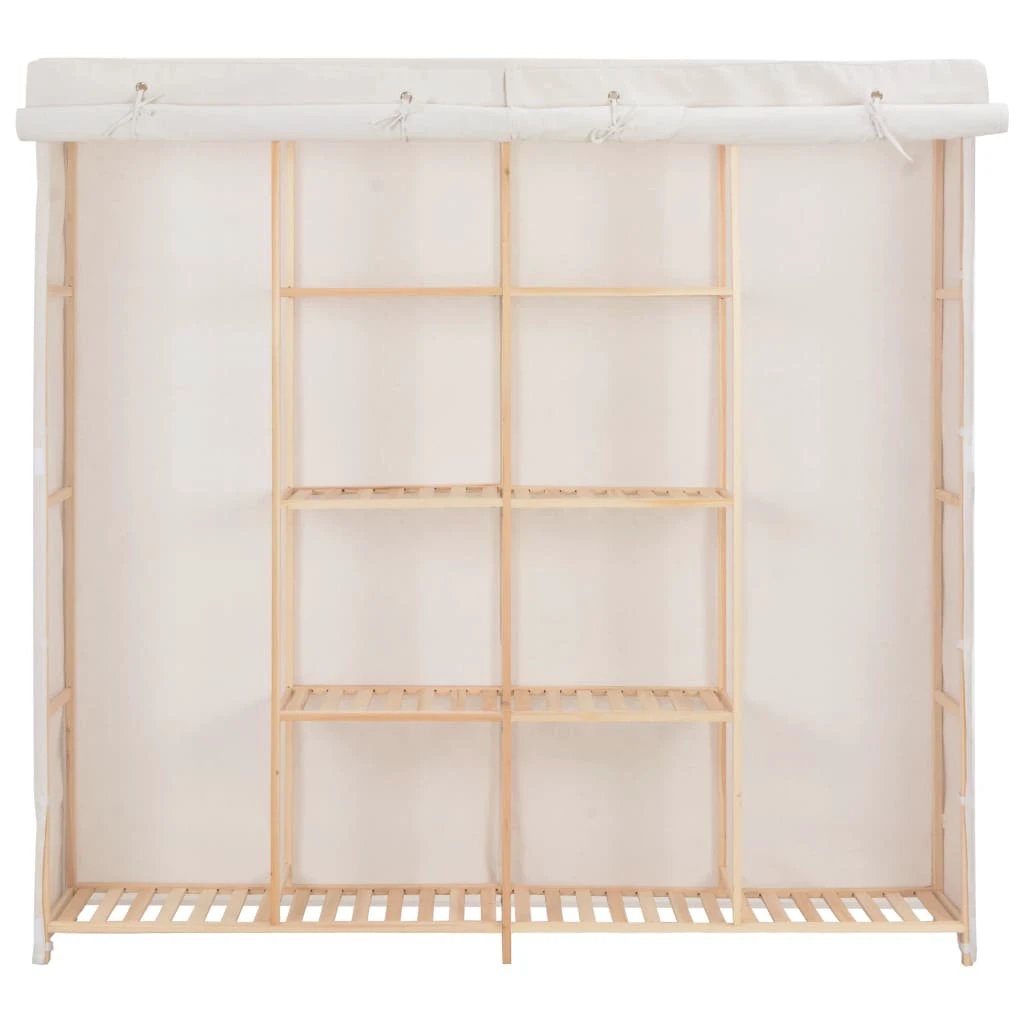 vidaXL vidaXL Wardrobe White 173x40x170 cm Fabric - Uncategorized Wardrobe