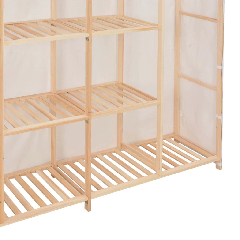 vidaXL vidaXL Wardrobe White 173x40x170 cm Fabric - Uncategorized Wardrobe