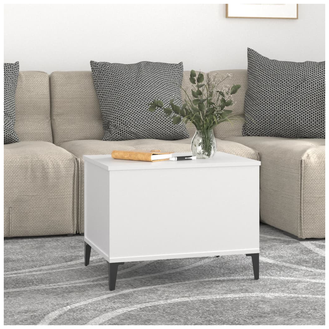 vidaXL Lift Top Coffee Table White 60x44.5x45 cm Engineered Wood With Storage For Living Rooms by vidaXL