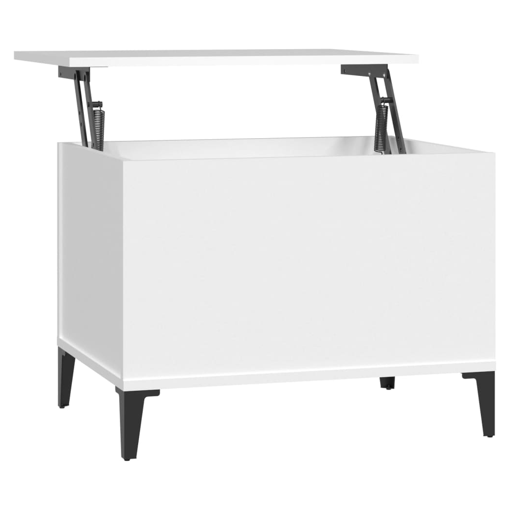 vidaXL Lift Top Coffee Table White 60x44.5x45 cm Engineered Wood With Storage For Living Rooms by vidaXL