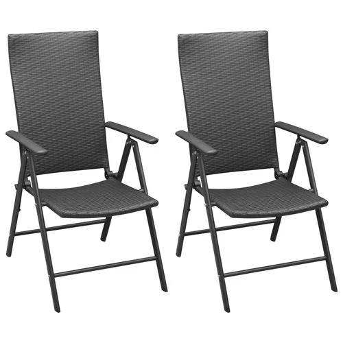 vidaXL 3 Piece Garden Dining Set 80x80x74 cm Weather-Resistant PE Rattan and Glass Table for Outdoor Patio Use by vidaXL