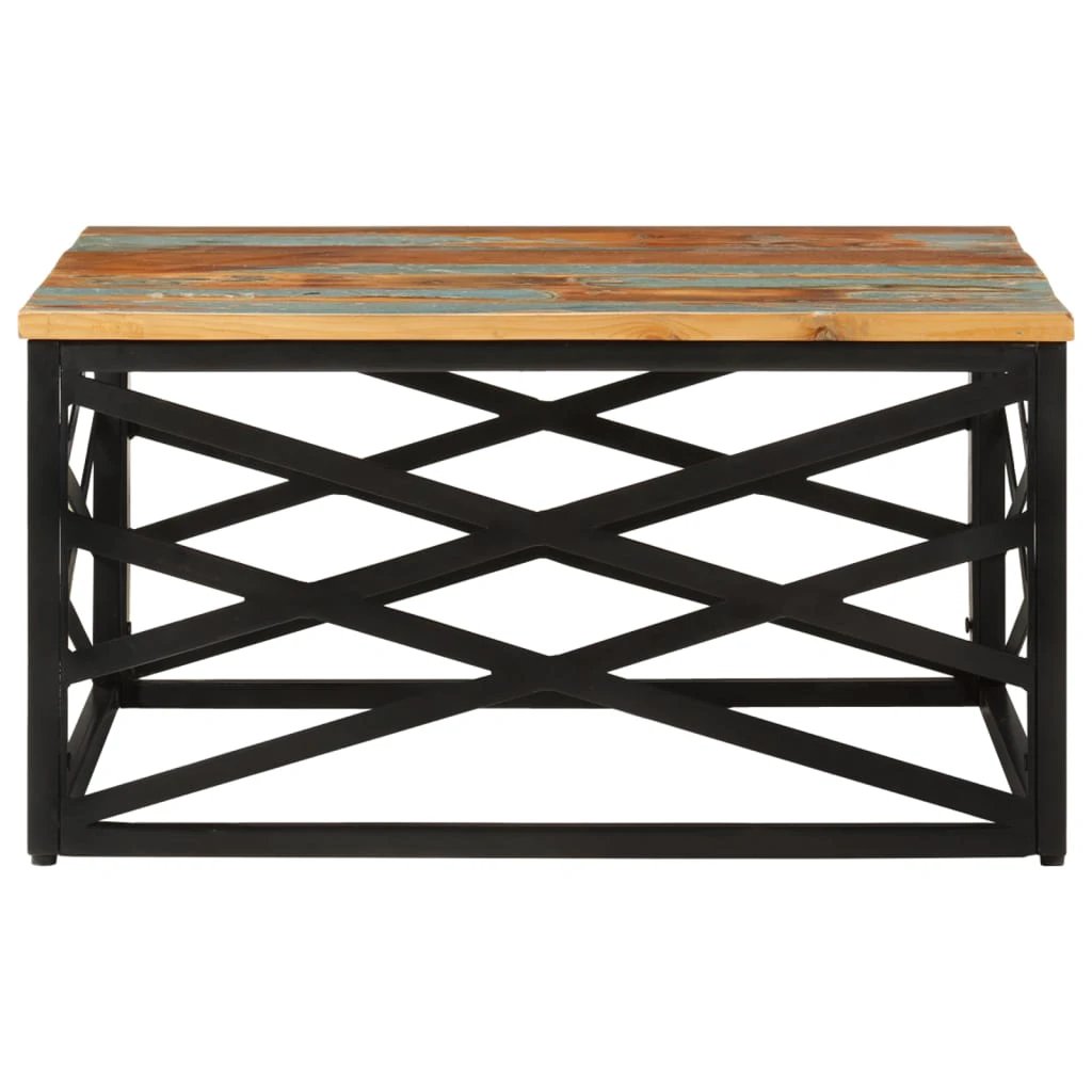 vidaXL Coffee Table 68x68x35 cm Solid Reclaimed Wood Handmade For Living Room Decor by vidaXL
