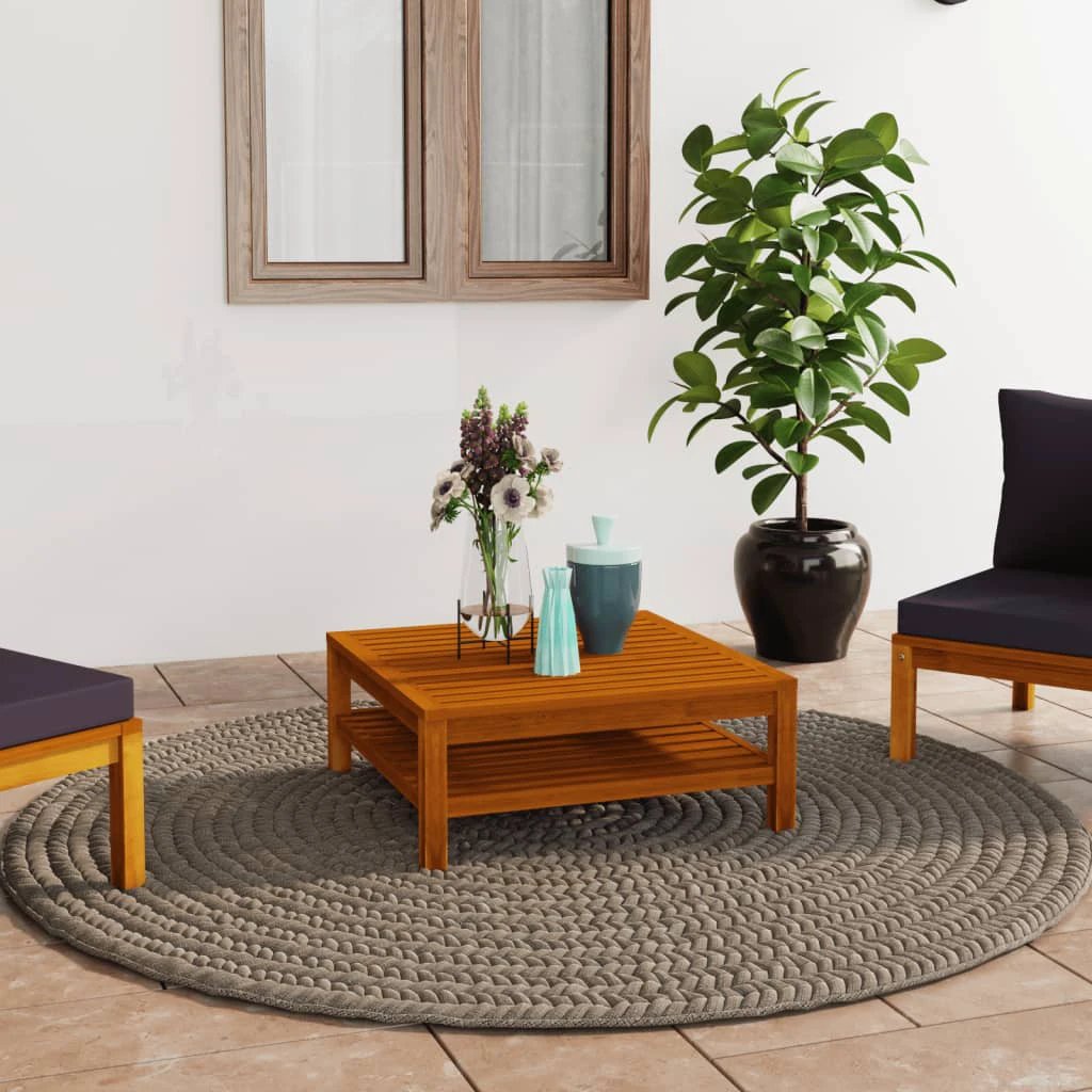 vidaXL vidaXL Coffee Table 65x65x35 Solid Acacia Patio - Coffee Table