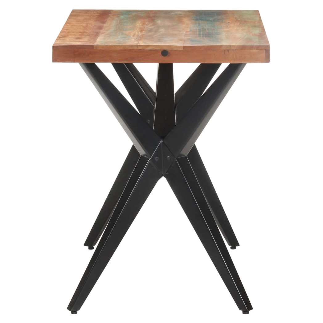 vidaXL vidaXL Dining Table 120x60x76 cm Solid Reclaimed Wood Rustic Finish for Family Dining - Dining Table