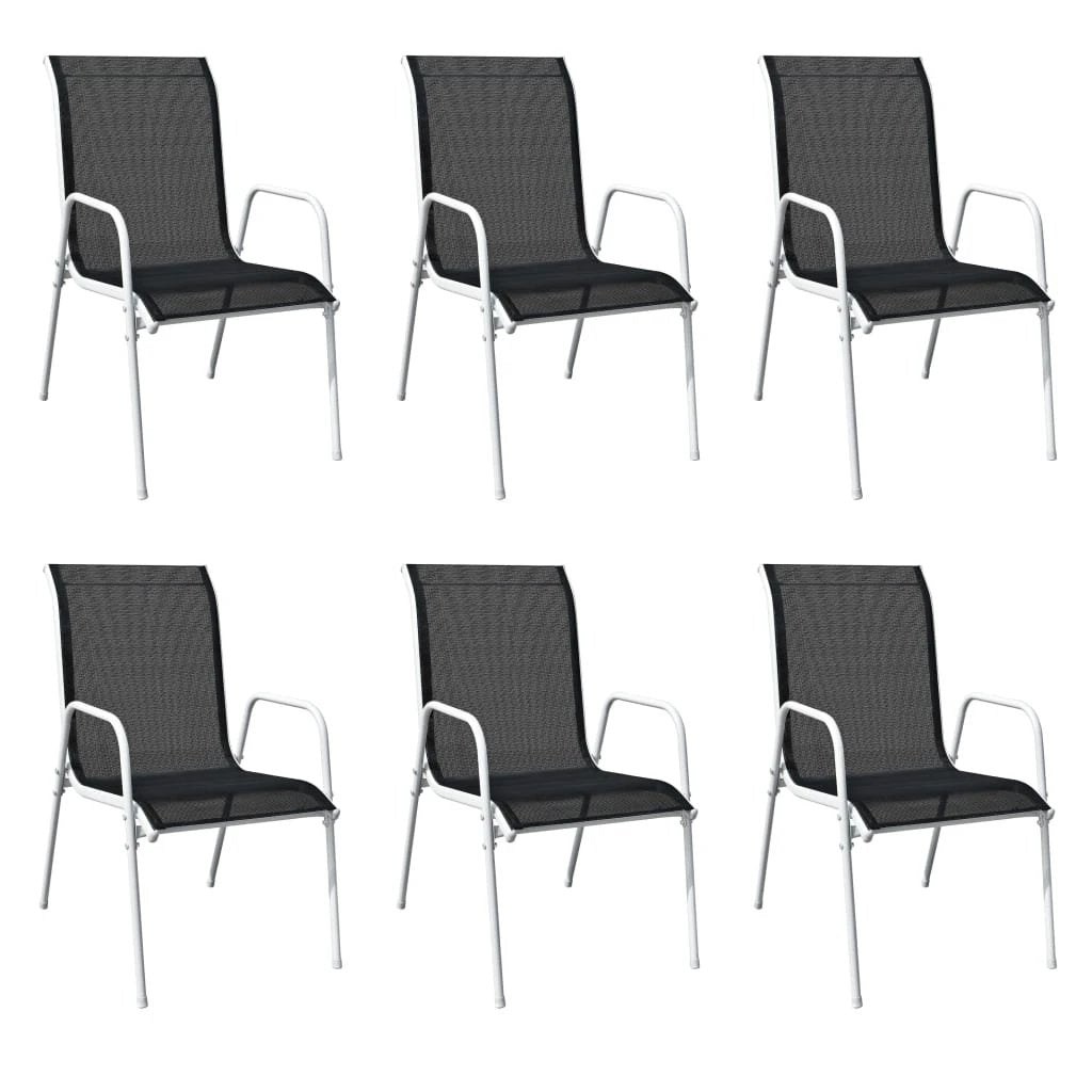 vidaXL VidaXL Outdoor Dining Set 7 Piece Glass Top Table Patio - Garden Set