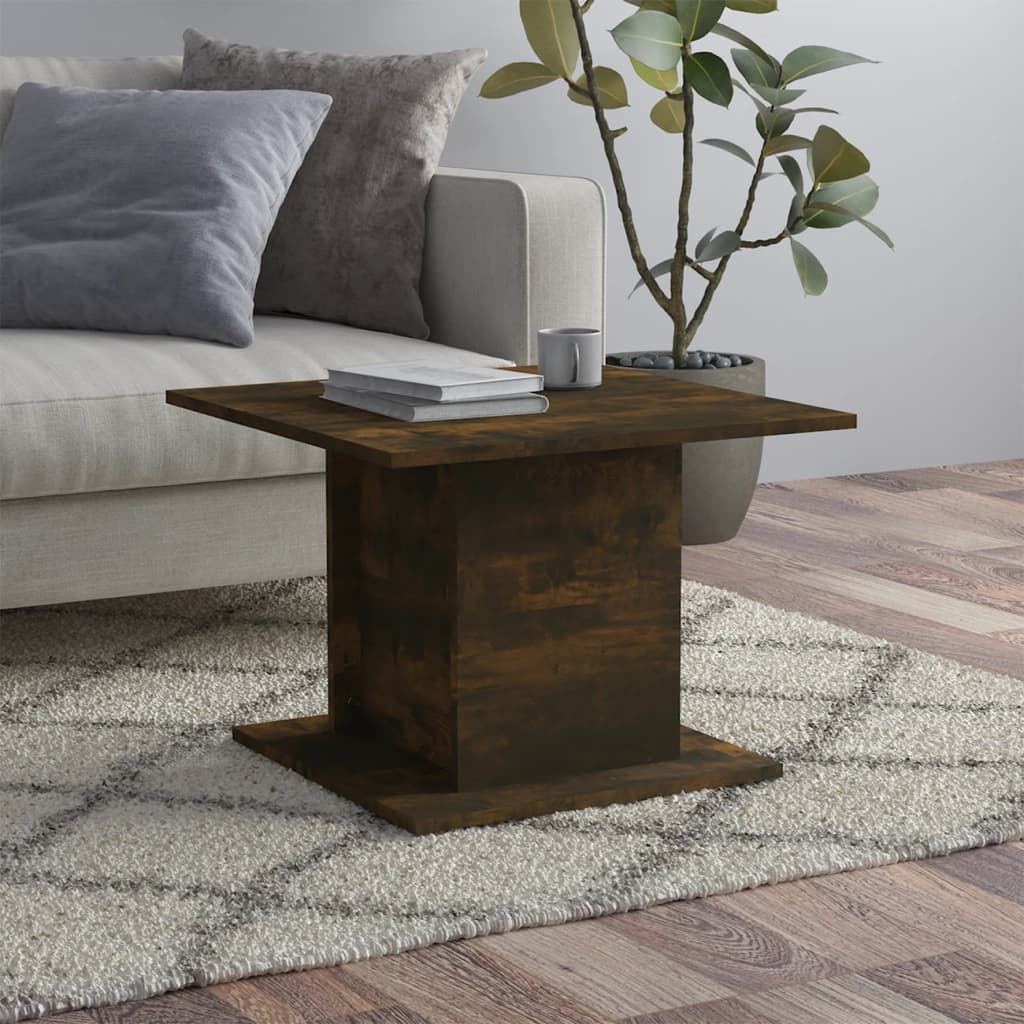 VidaXL CoffeeTable 55.5x55.5x40 SmokedOak LR by vidaXL
