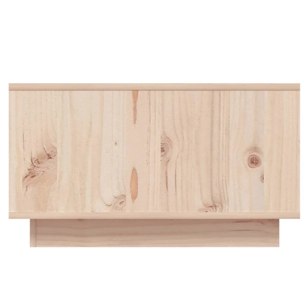 vidaXL VidaXL Coffee Table 55x56x32 cm Solid Pine Wood Large Storage Drawer Living Room - Coffee Table