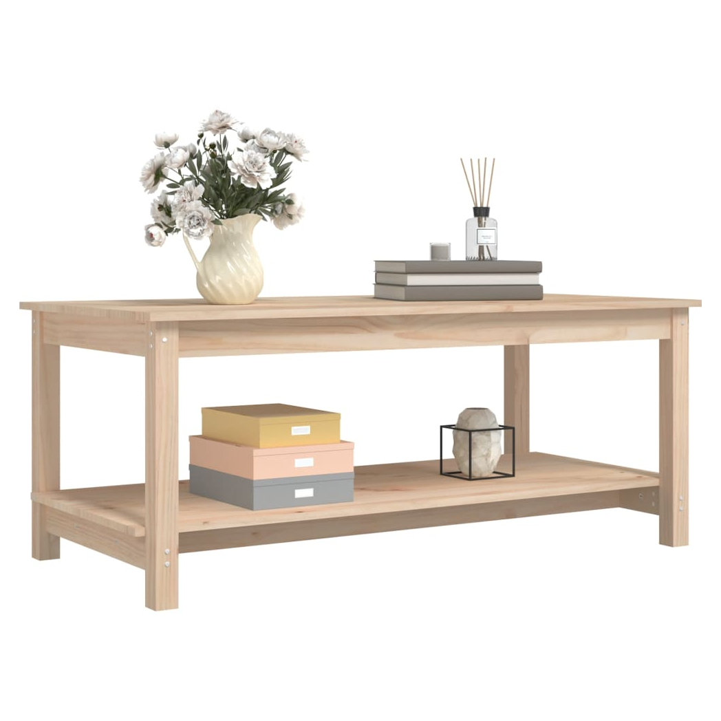 vidaXL VidaXL Coffee Table 110x55x45 Solid Pine Home - Coffee Table