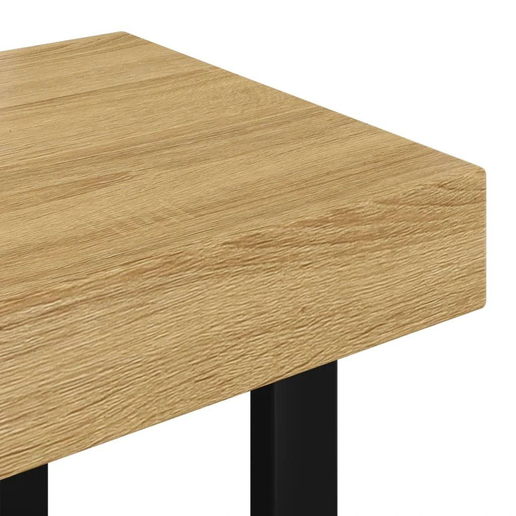 VidaXL Coffee Table 90x45x40 cm MDF Top with Iron Legs for Modern Living Room Decor by vidaXL