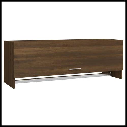 vidaXL Wardrobe Brown Oak 100x32.5x35 cm Engineered Wood by vidaXL